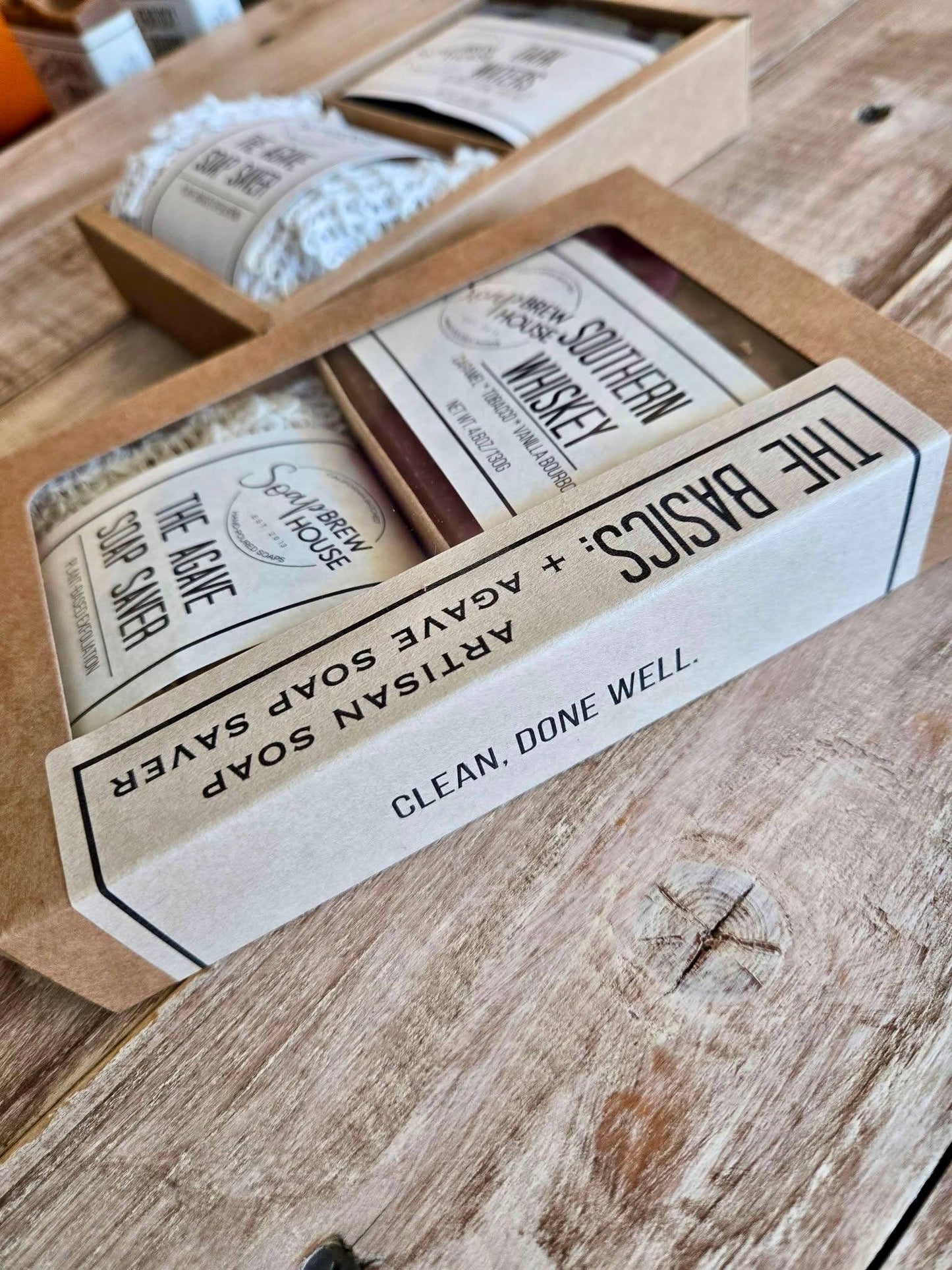 The Basics: Soap + Exfoliating Soap Saver Gift Box