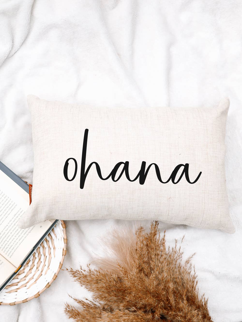Ohana Family Throw Pillow
