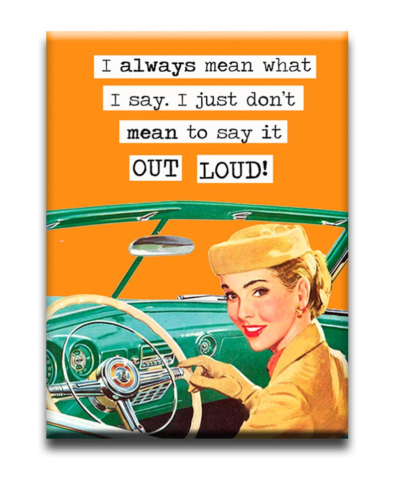 Say what I mean Fridge Magnet