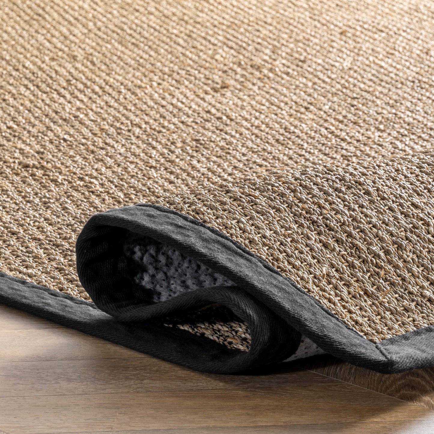 Elijah Seagrass with Border Area Rug