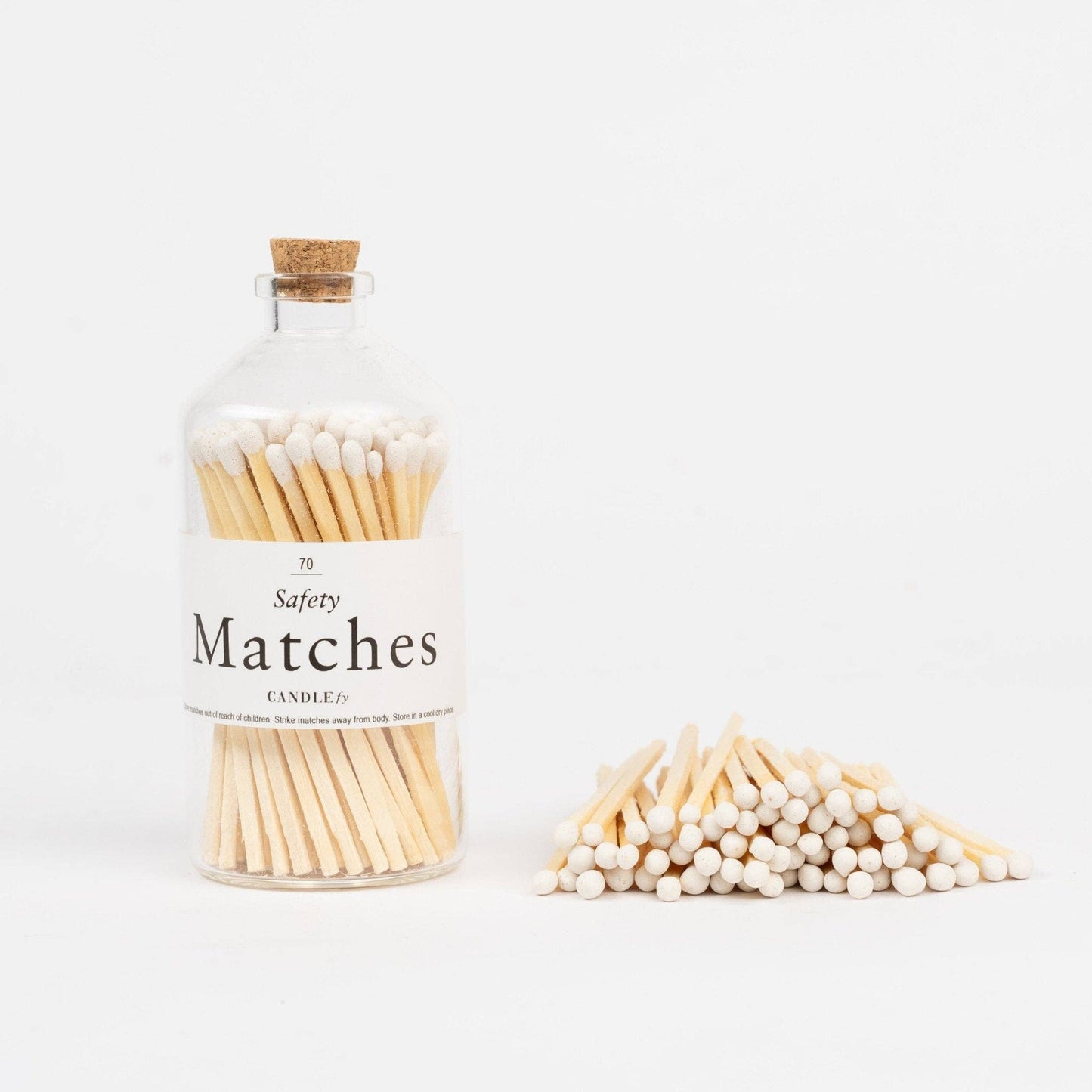 Decorative Matches in Glass Bottle