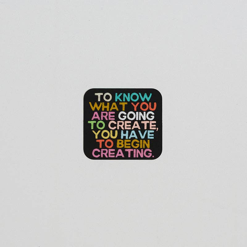 Begin Creating Matte Sticker