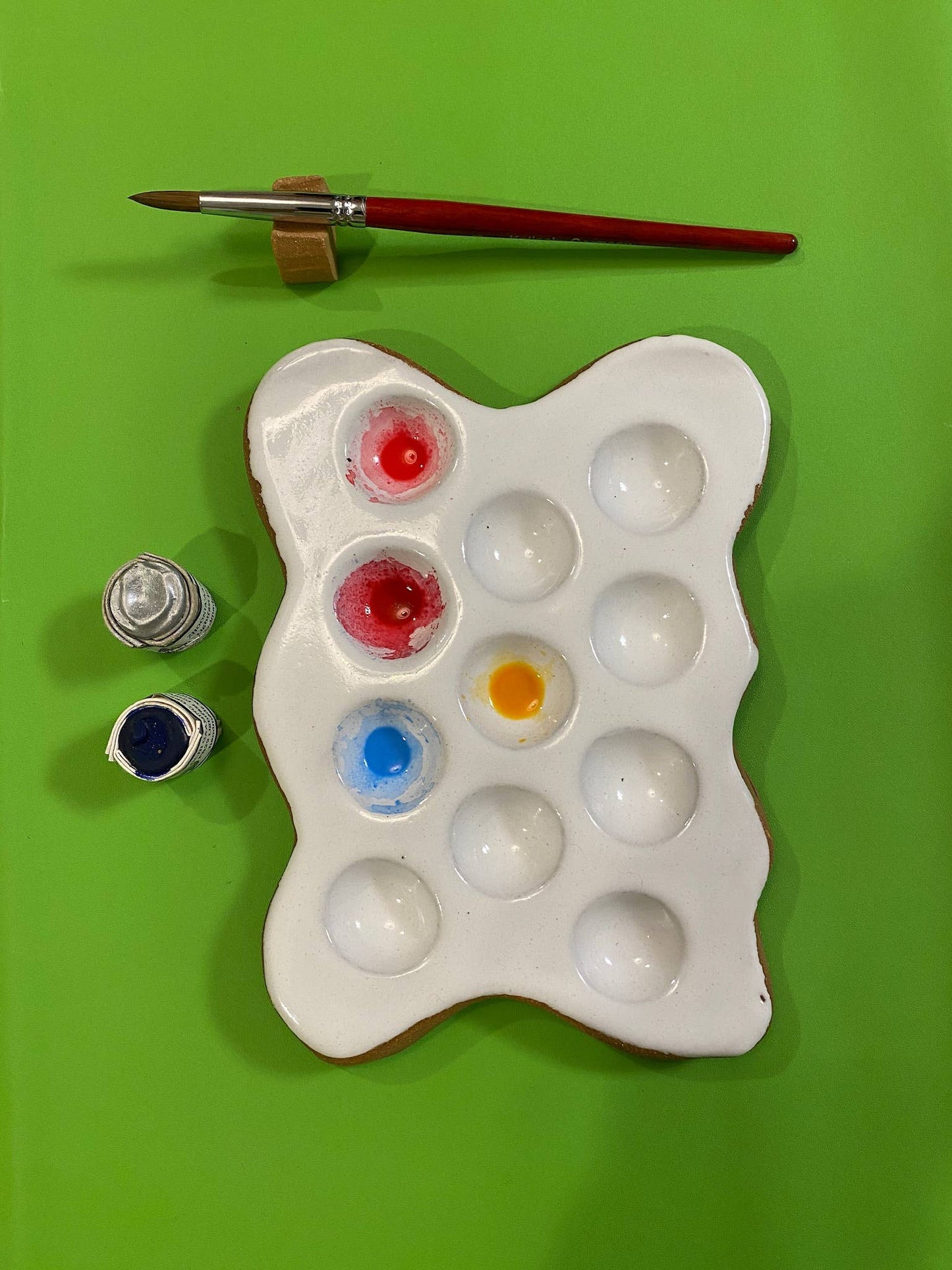 SPLAT Ceramic Artist Paint Palette - Handmade Art Supplies