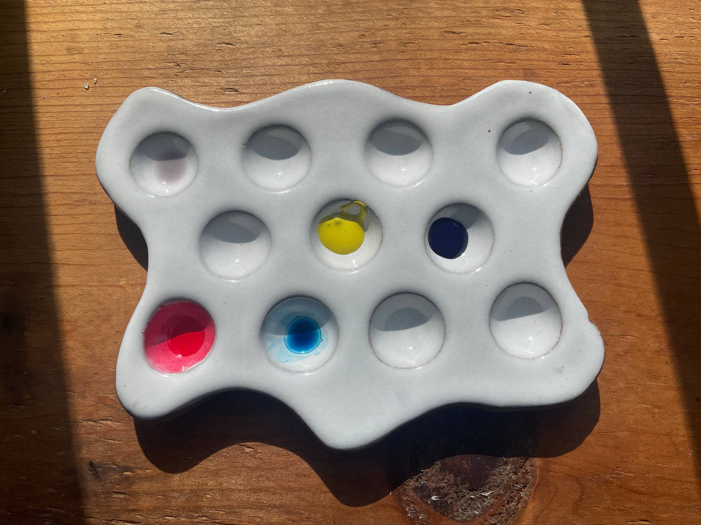 SPLAT Ceramic Artist Paint Palette - Handmade Art Supplies