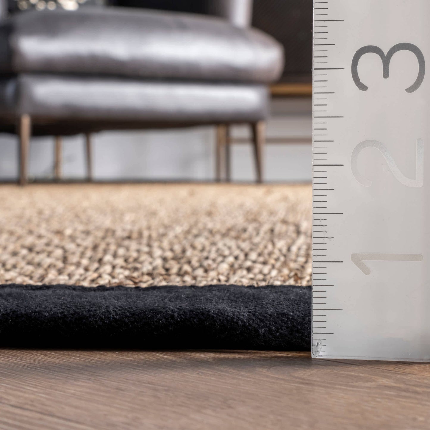 Elijah Seagrass with Border Area Rug