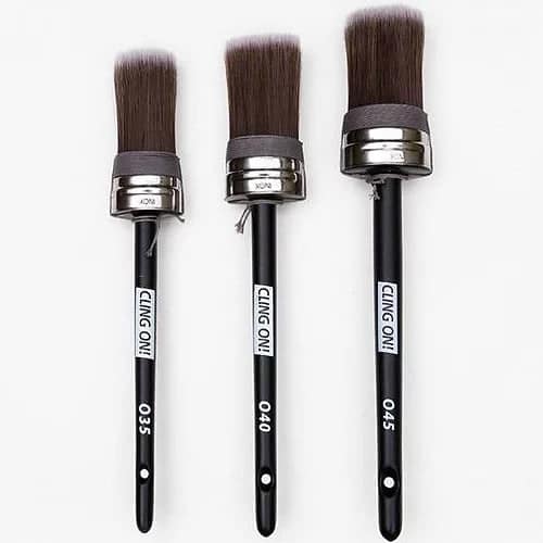 O35 Oval Small Paint Brush Cling on Synthetic Paintbrush Premium 