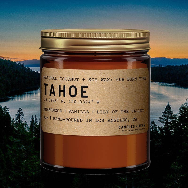 Lake Tahoe California Candle
