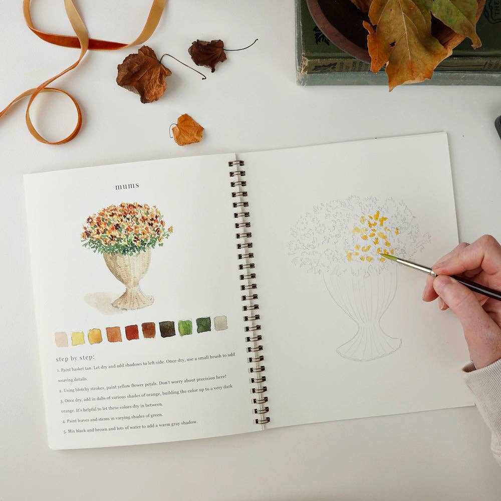 autumn watercolor workbook