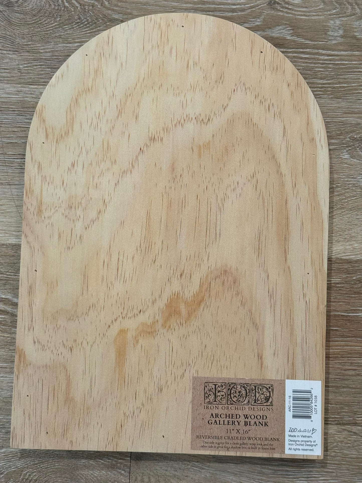 Arched Wood Gallery Blank 11x16