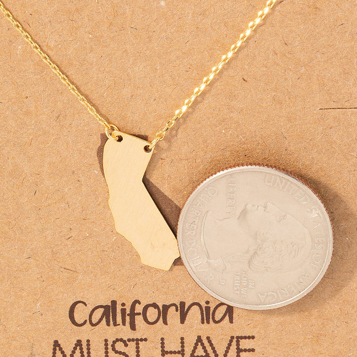 California State Pendant Necklace