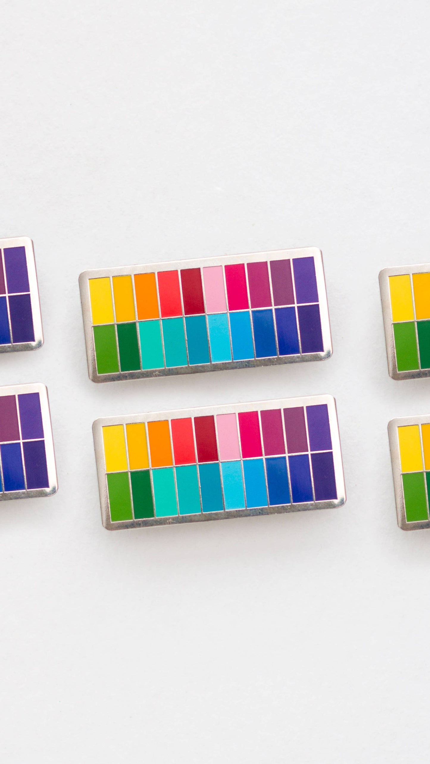 Slim Color Palette Enamel Pin, Watercolor, Painting, Artist