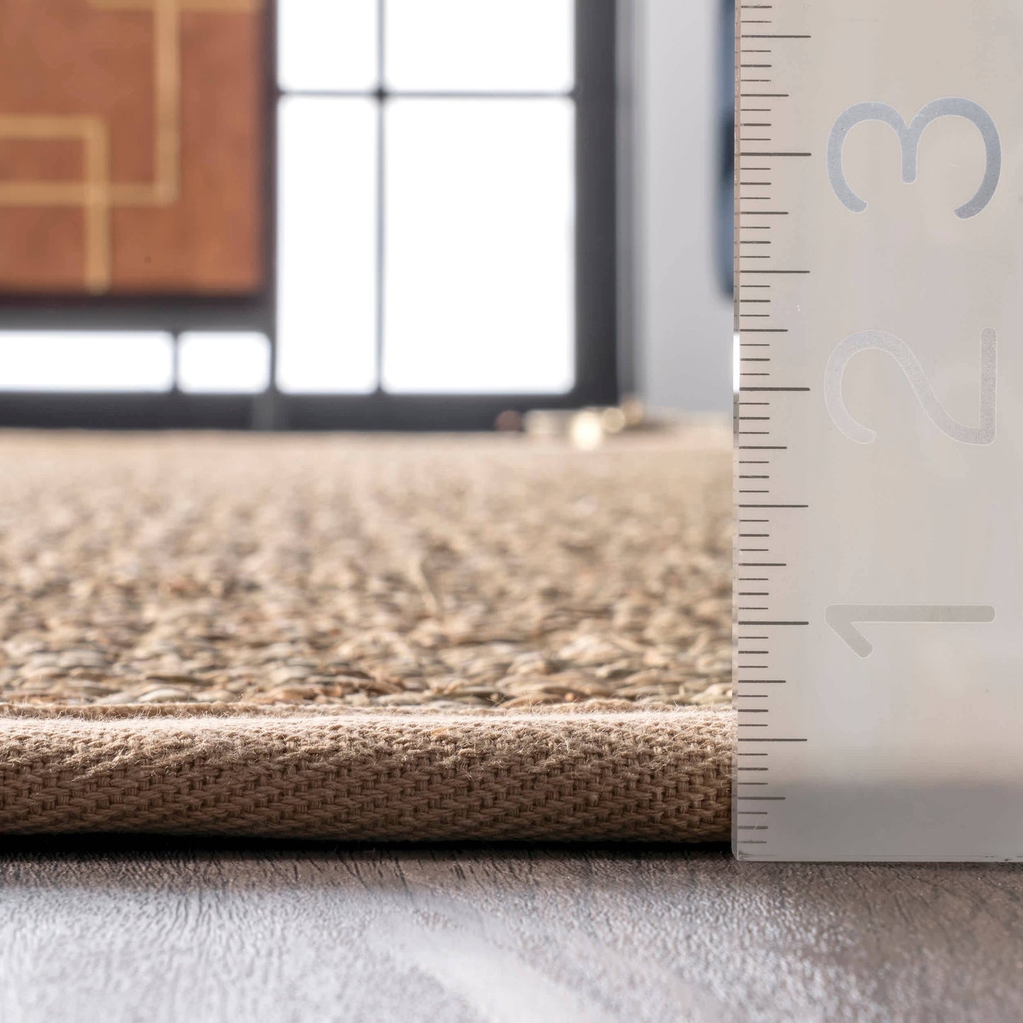 Elijah Seagrass with Border Area Rug