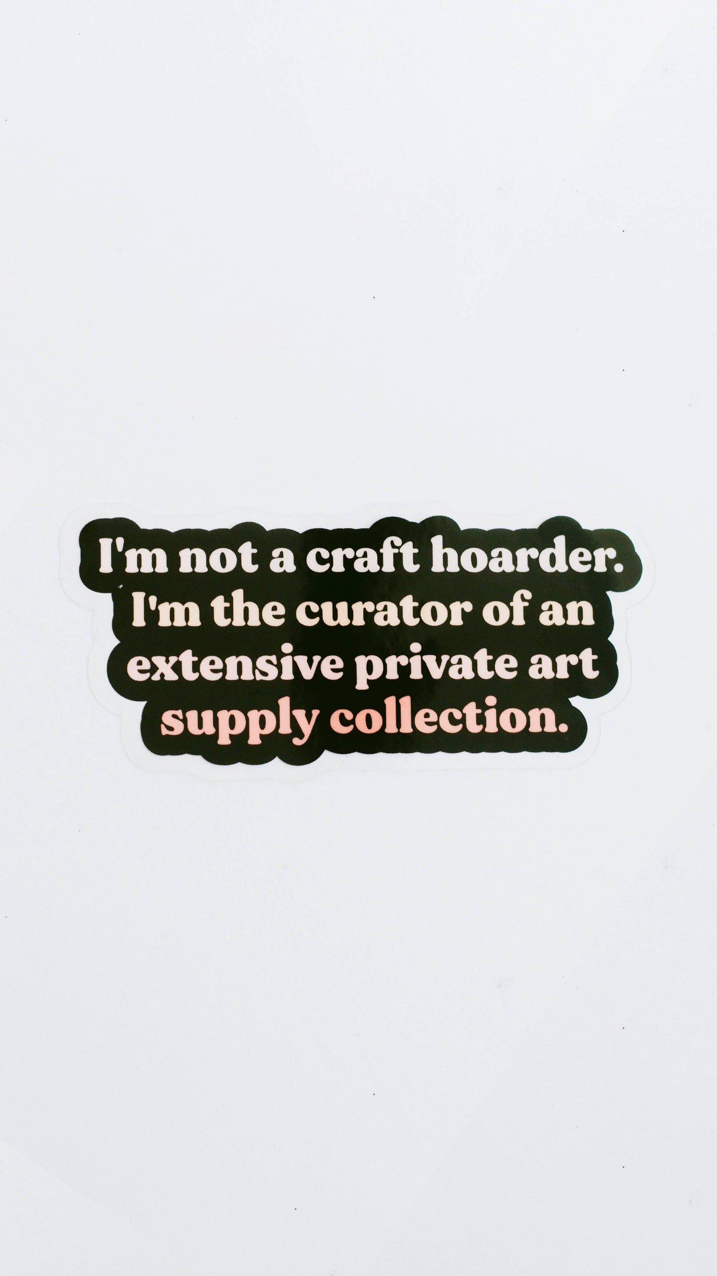 Curator of Art Matte Sticker