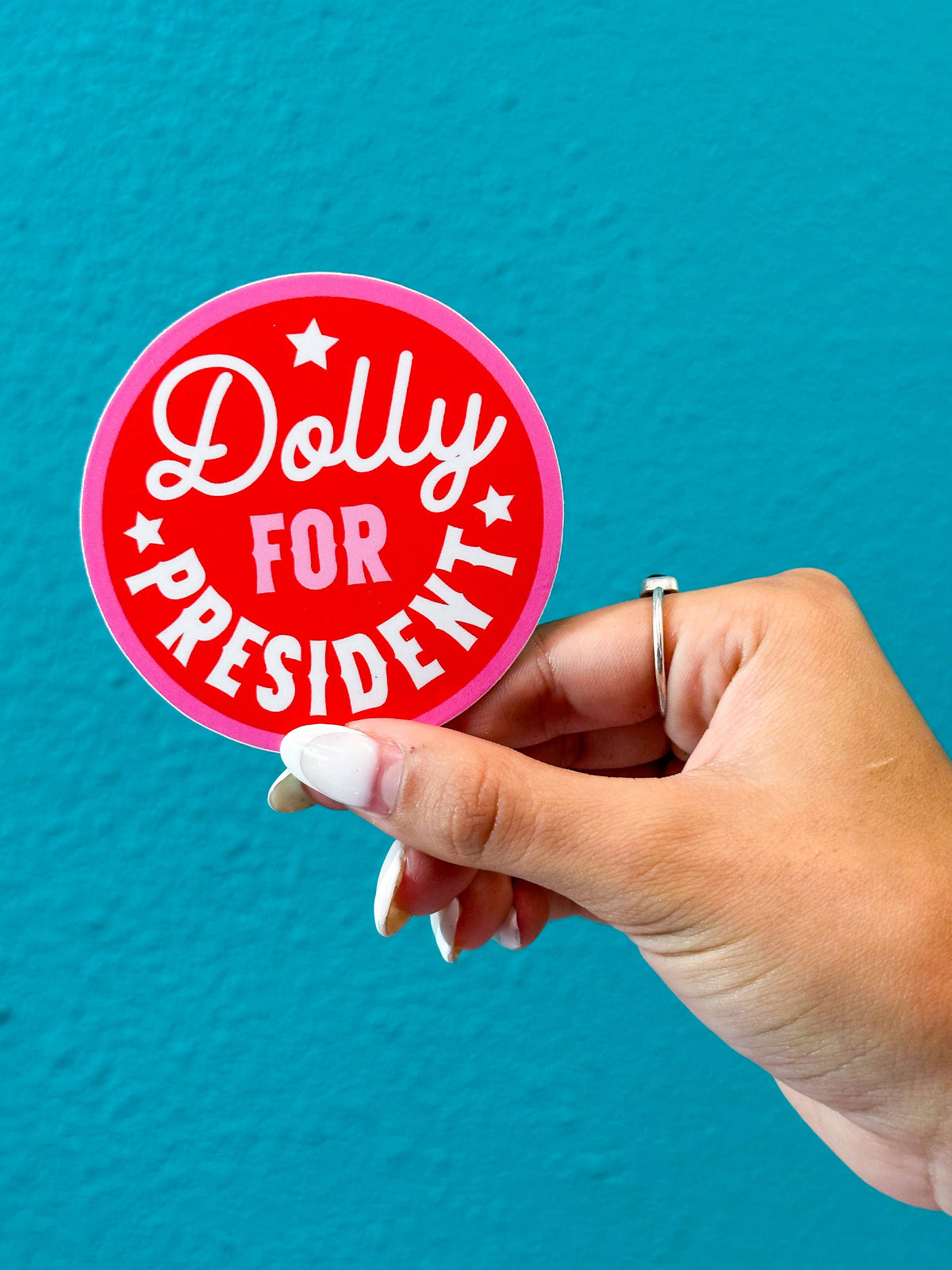 Dolly For President Sticker!