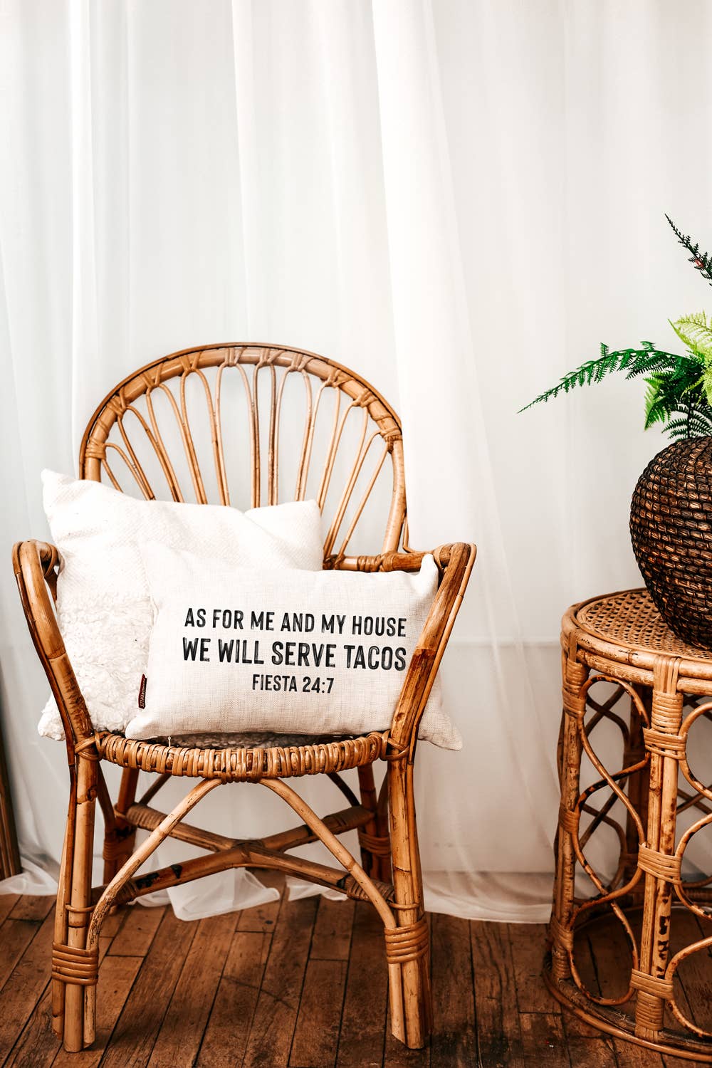 Tacos 24:7 Throw Pillow