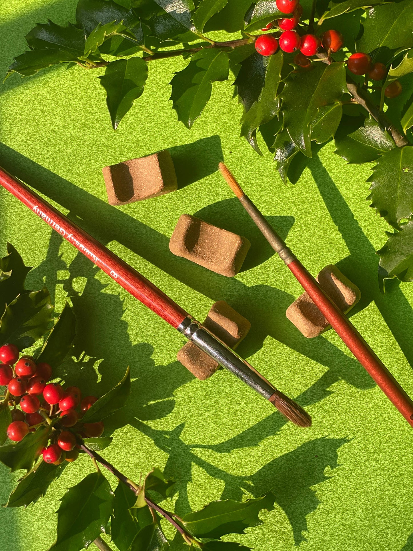 Brush Rest and Paintbrush Holder, Handmade Chopstick Holder