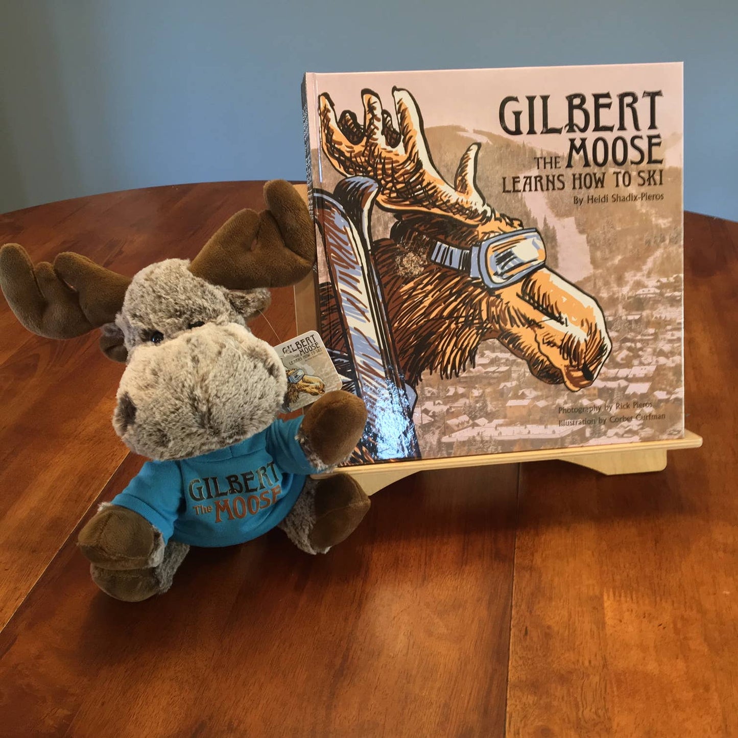 Gilbert the Moose Learns to Ski- childrens book