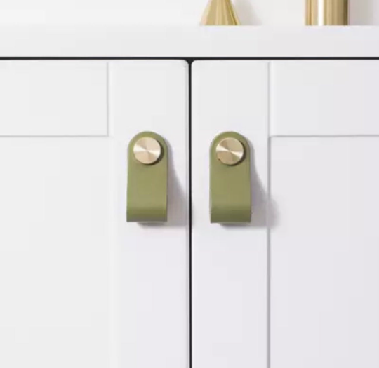 Faux leather Loop Knobs (Single)