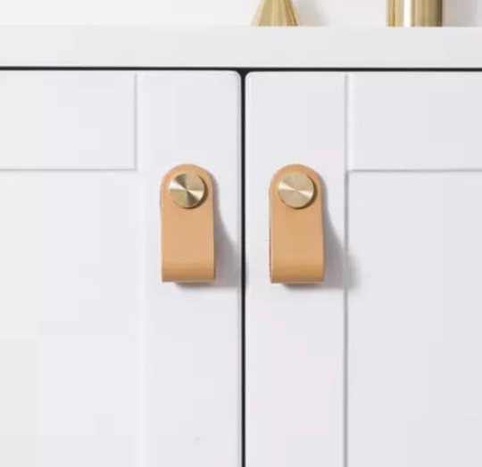 Faux leather Loop Knobs (Single)