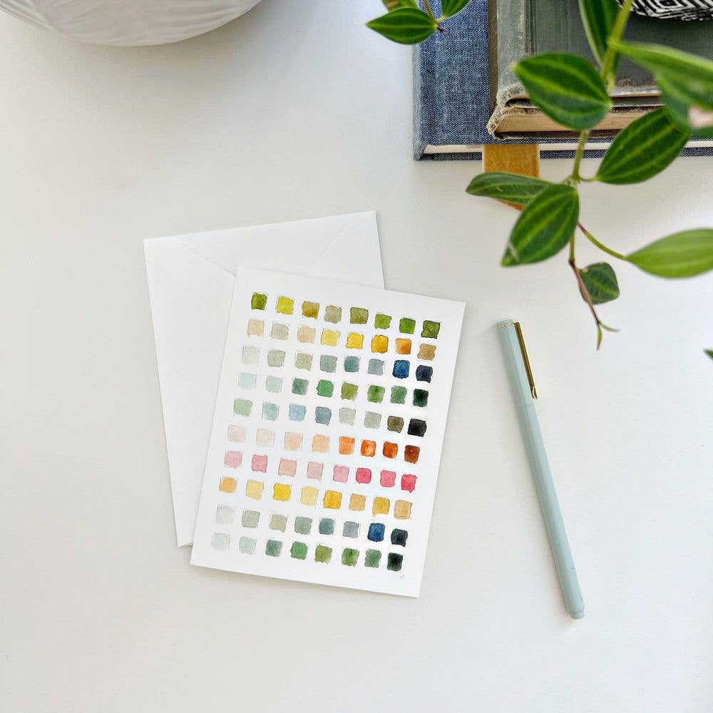 paint swatch notecards