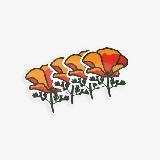 California Poppy Sticker