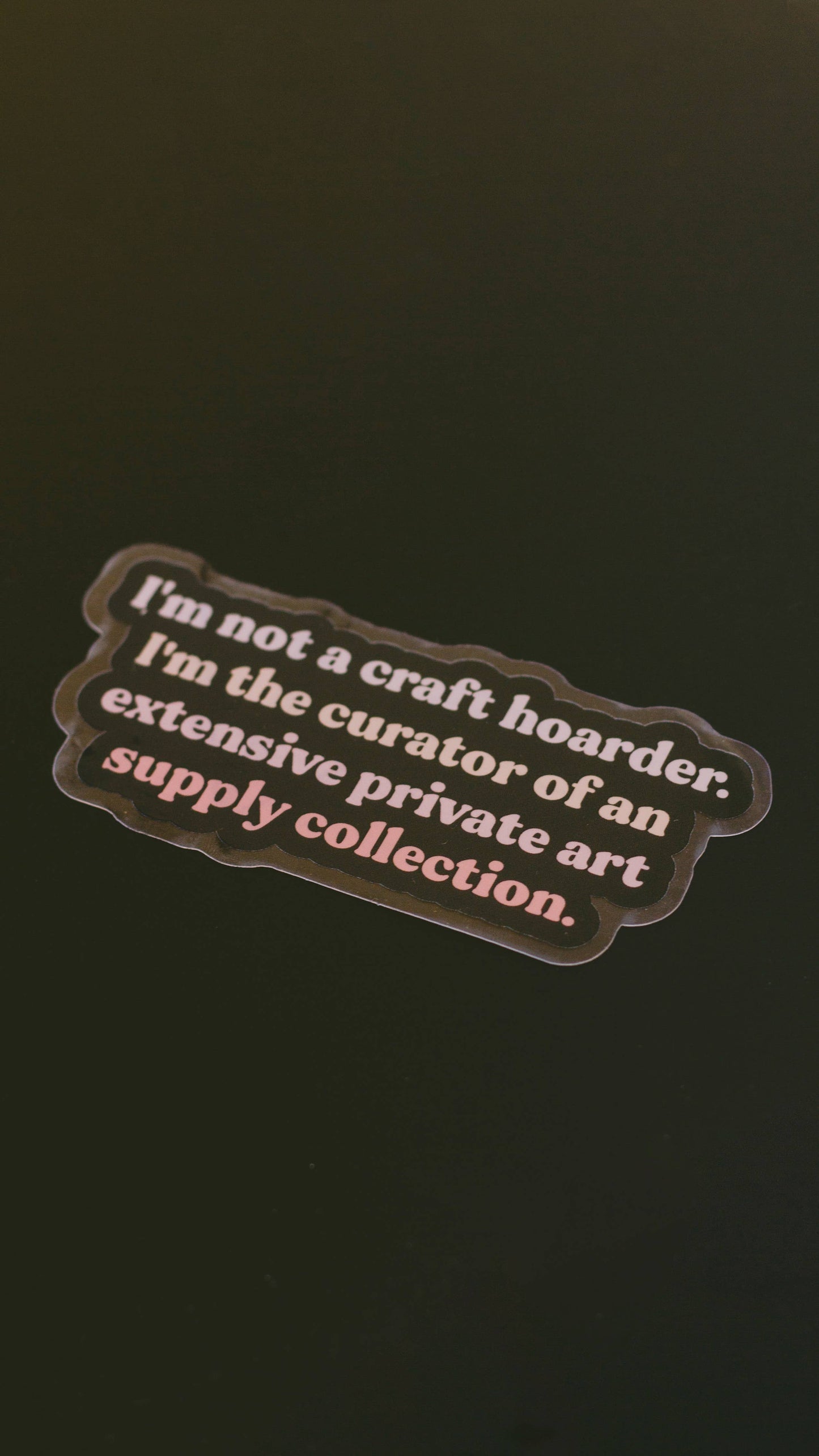 Curator of Art Matte Sticker