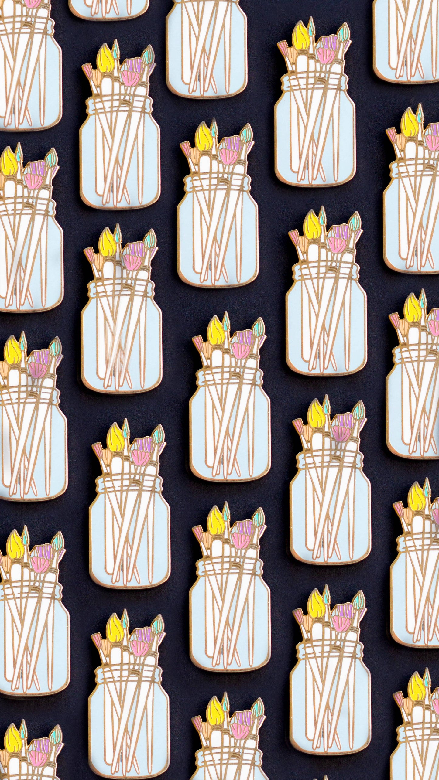 Paint Brushes Enamel Pin, Artist Gift, Graphic Designer