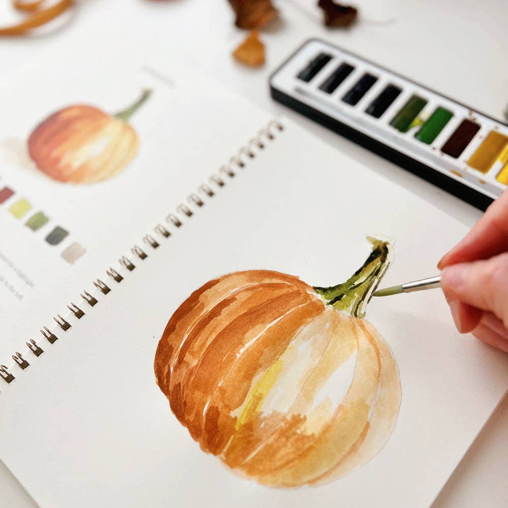 autumn watercolor workbook