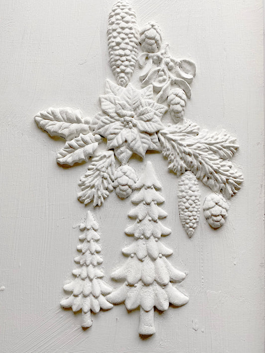 Boughs of Holly | IOD Mould by Iron Orchid Designs