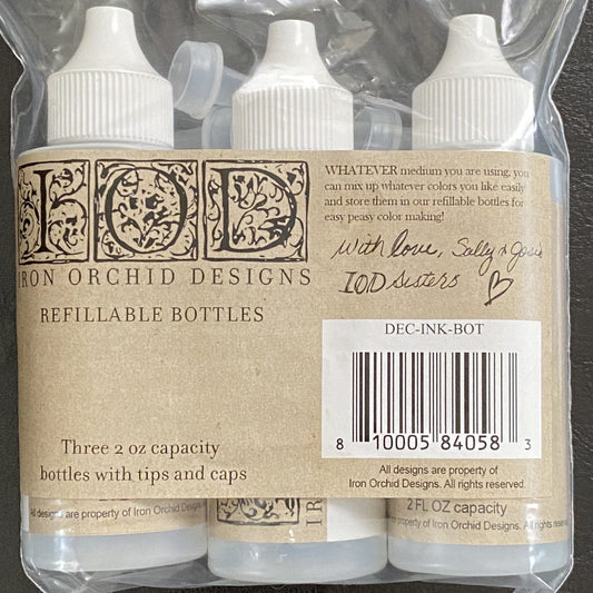 DECOR INK EMPTY BOTTLES 2 OZ (3-pack)