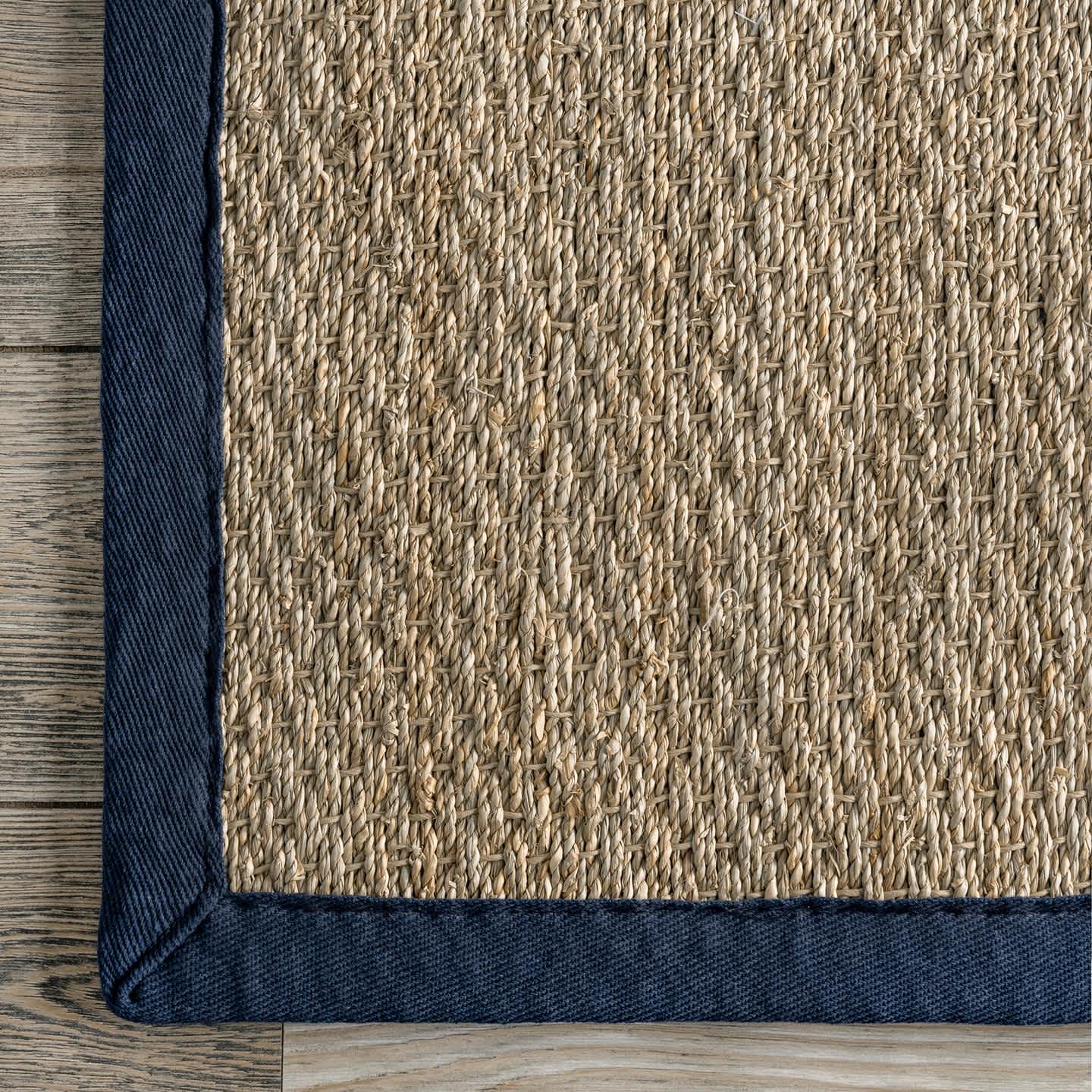 Elijah Seagrass with Border Area Rug