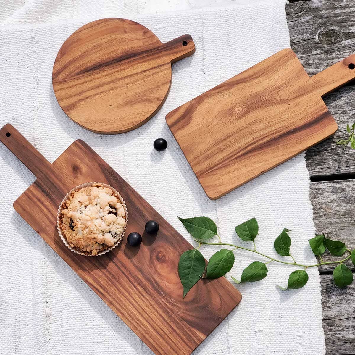 Handmade Wooden Serving Board - Large