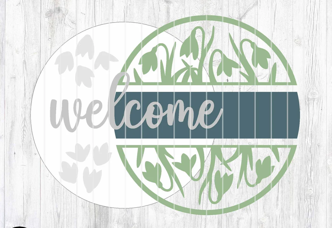 Welcome Sundrop Flower Door Hanger DiY