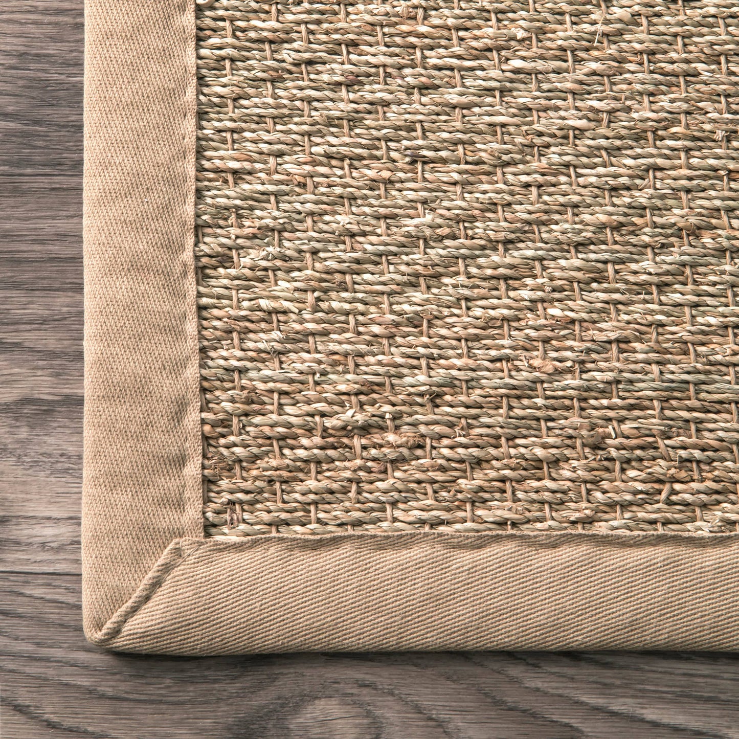 Elijah Seagrass with Border Area Rug