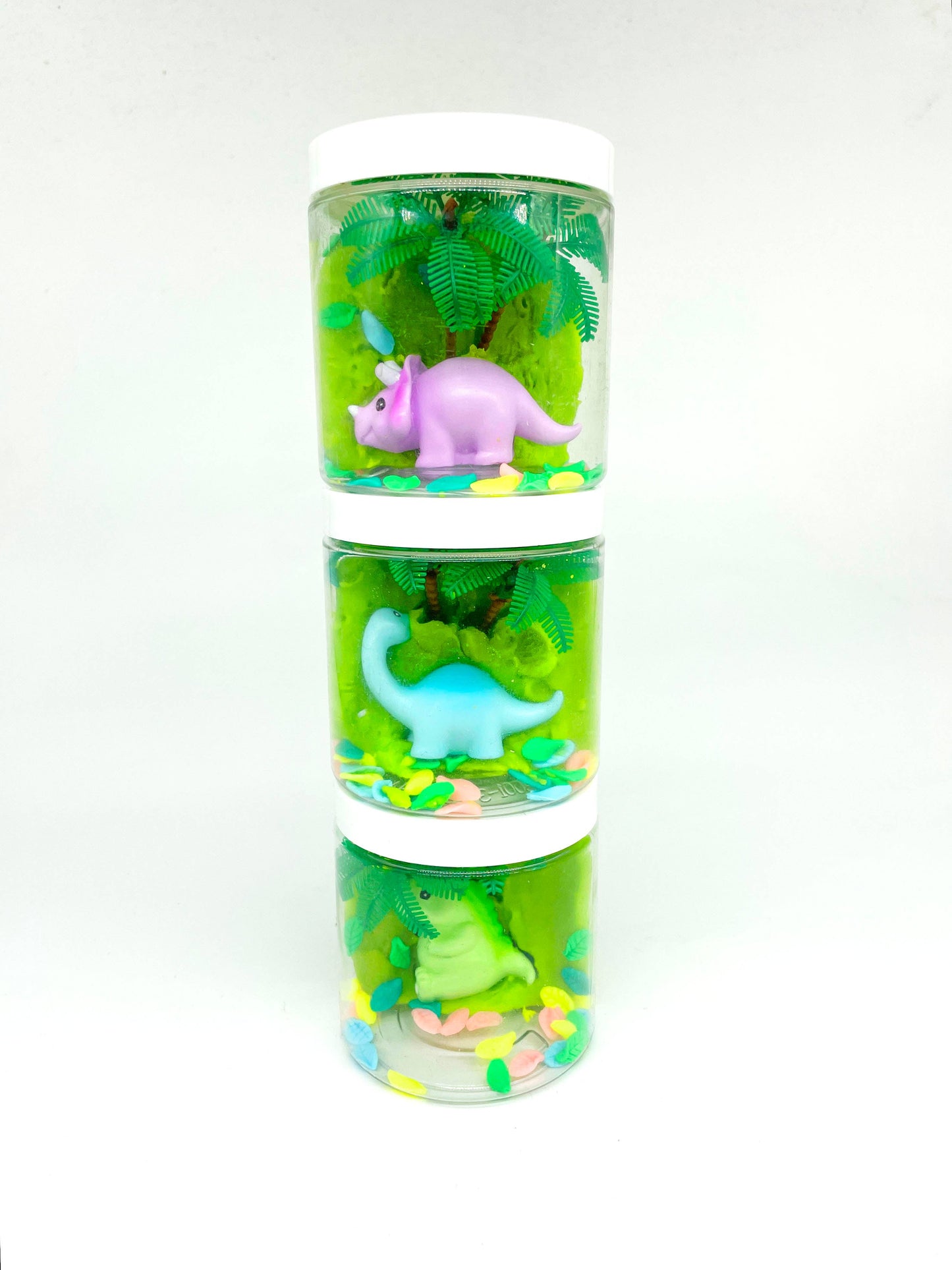 Dinosaur (Watersmellon) Mini Play Dough-To-Go Kit