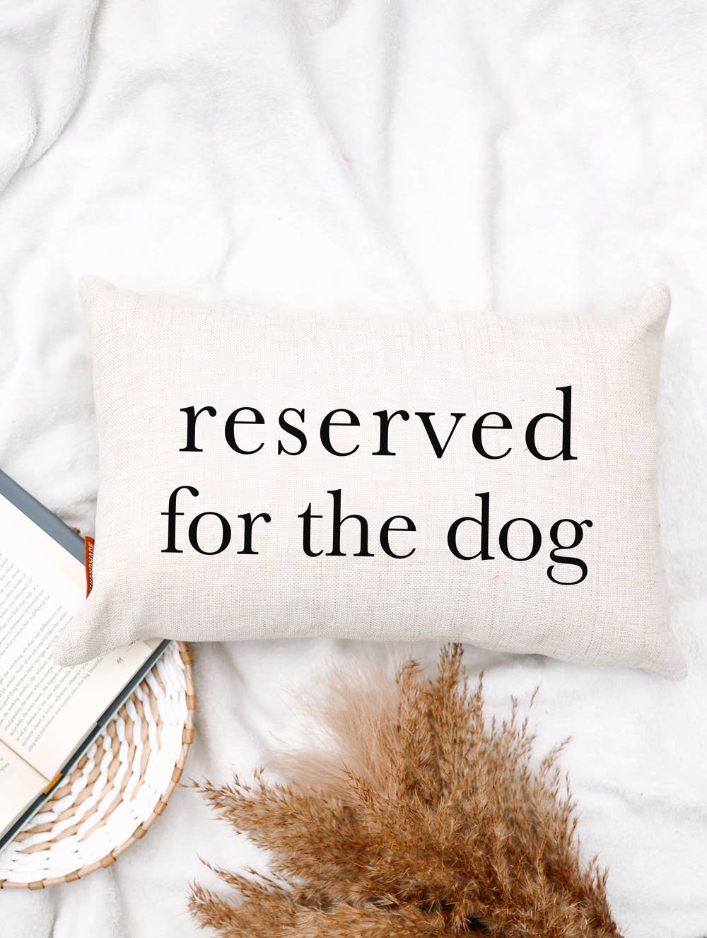 Reserved for the Dog Throw Pillow