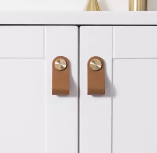 Faux leather Loop Knobs (Single)