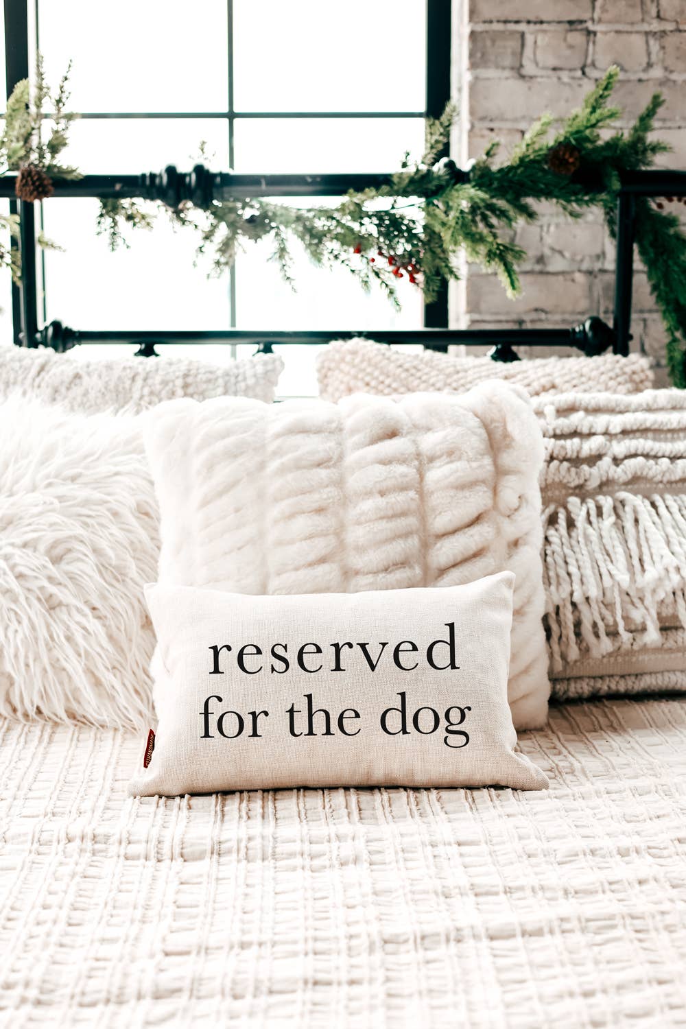 Reserved for the Dog Throw Pillow