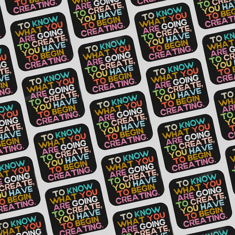 Begin Creating Matte Sticker