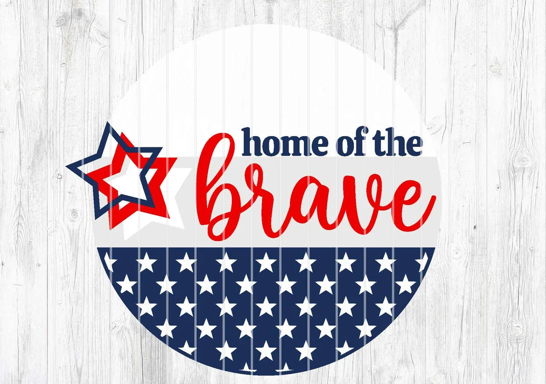 Home of the Brave Door Hanger DiY
