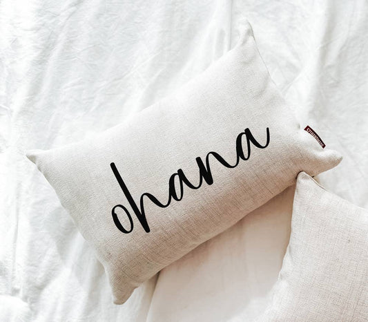 Ohana Family Throw Pillow