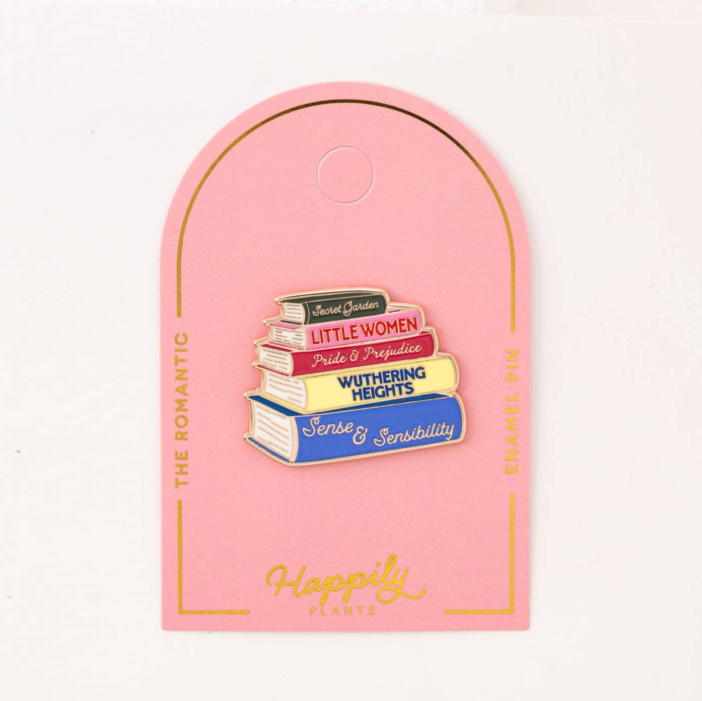 Stacked Books Pin