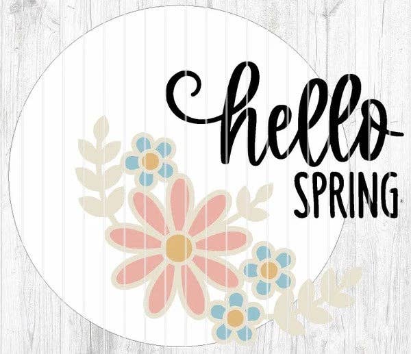 Hello Spring Floral Door Hanger | Paint Kit
