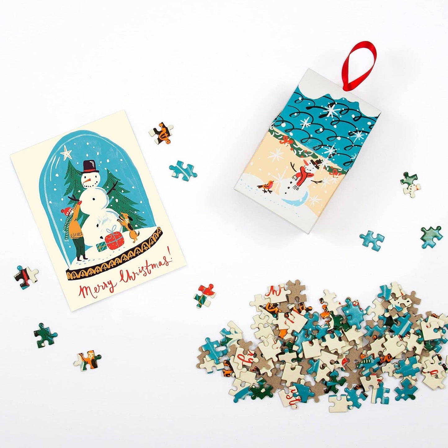 Snow Globe Mini Puzzle Ornament