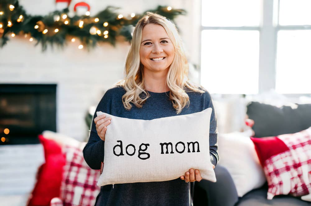 Dog Mom Pillow for Christmas