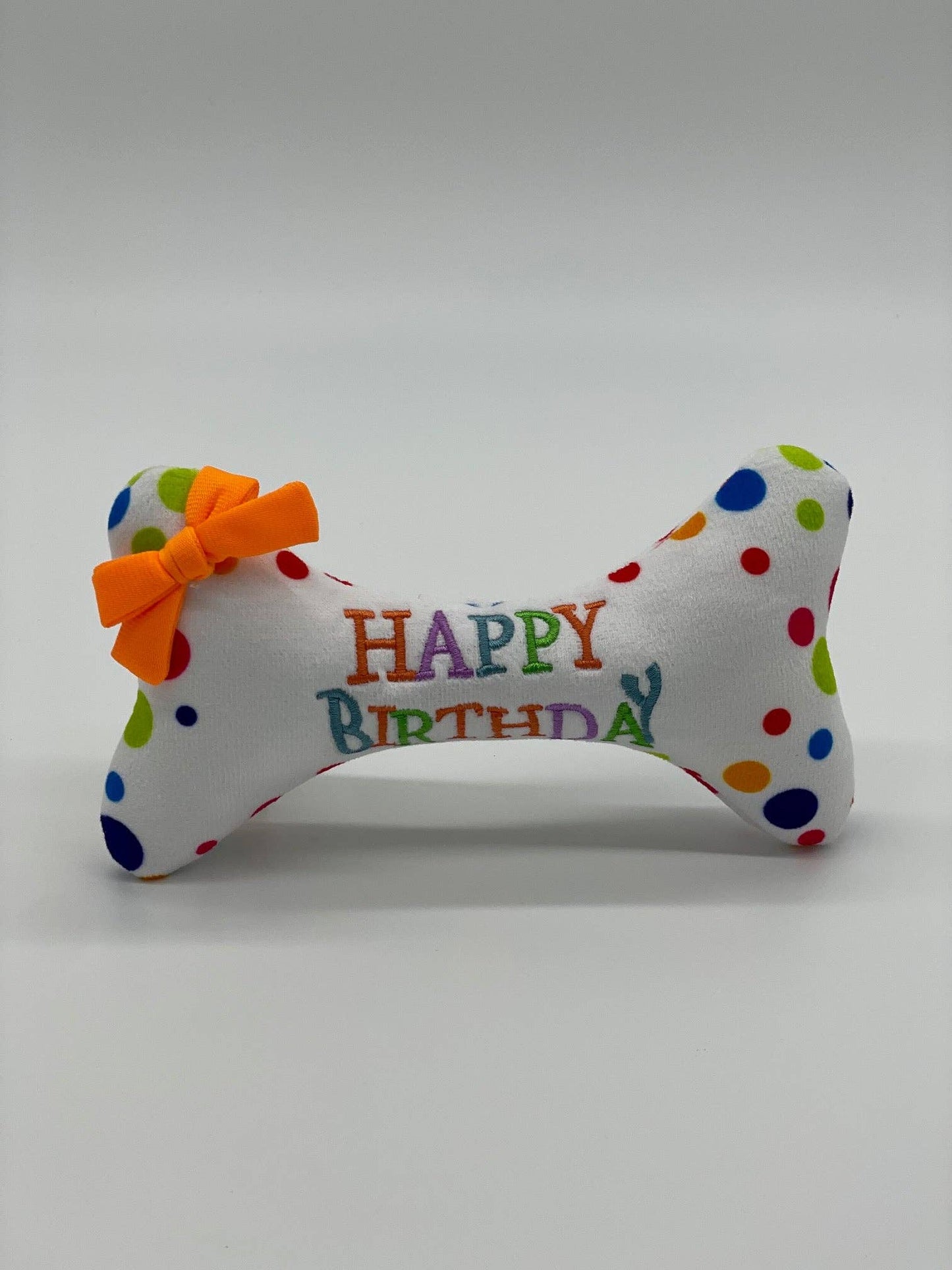 Birfday Bone Plush Pet Toy for Dogs