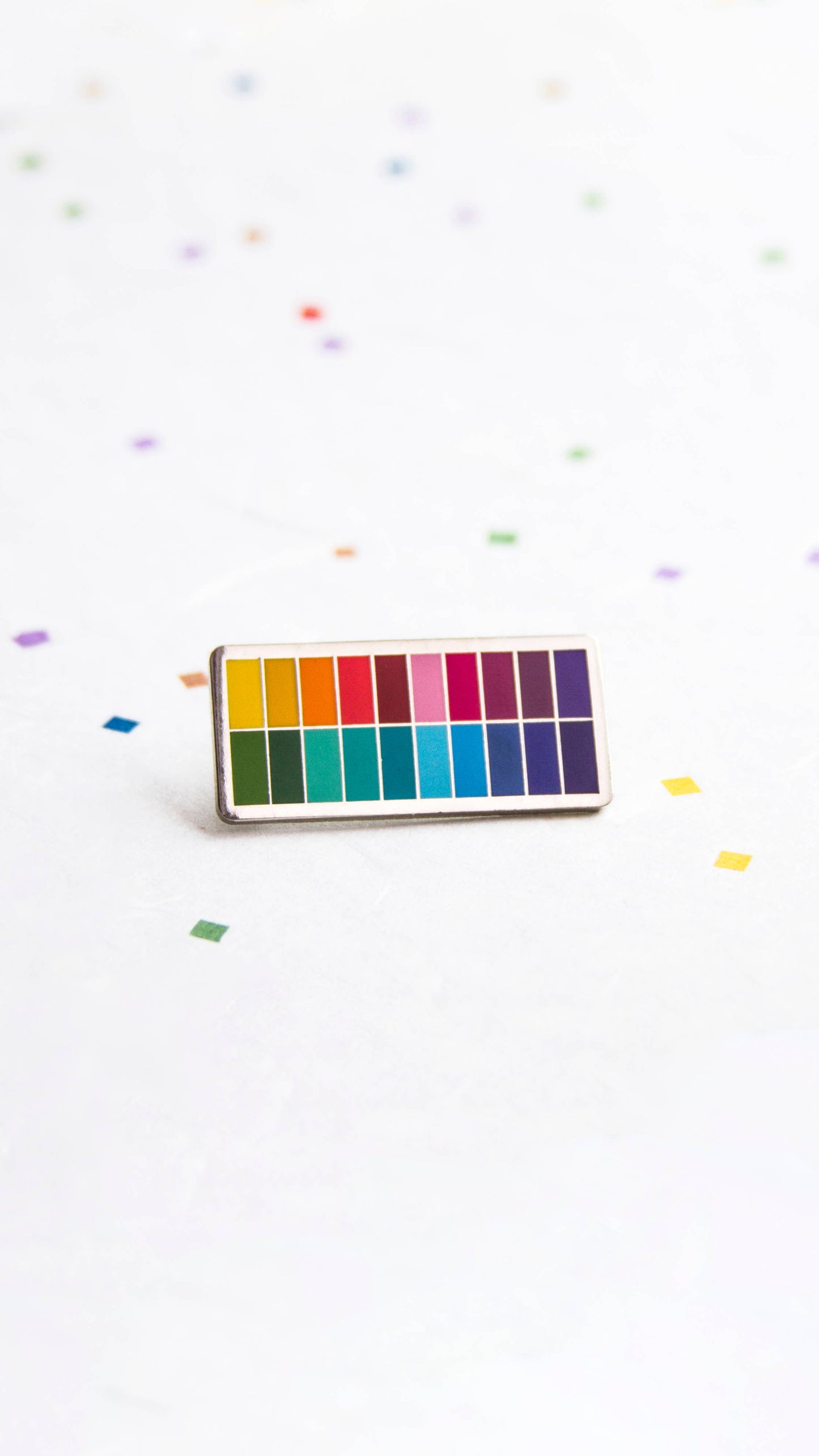 Slim Color Palette Enamel Pin, Watercolor, Painting, Artist