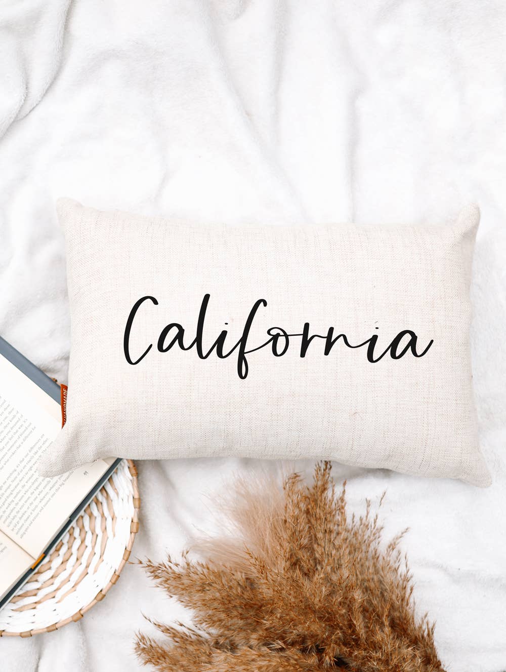 California Custom State Lumbar Throw Pillow
