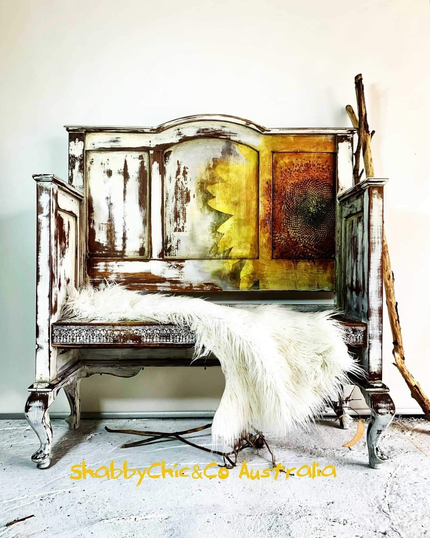 Sunflower Mint Decoupage Paper