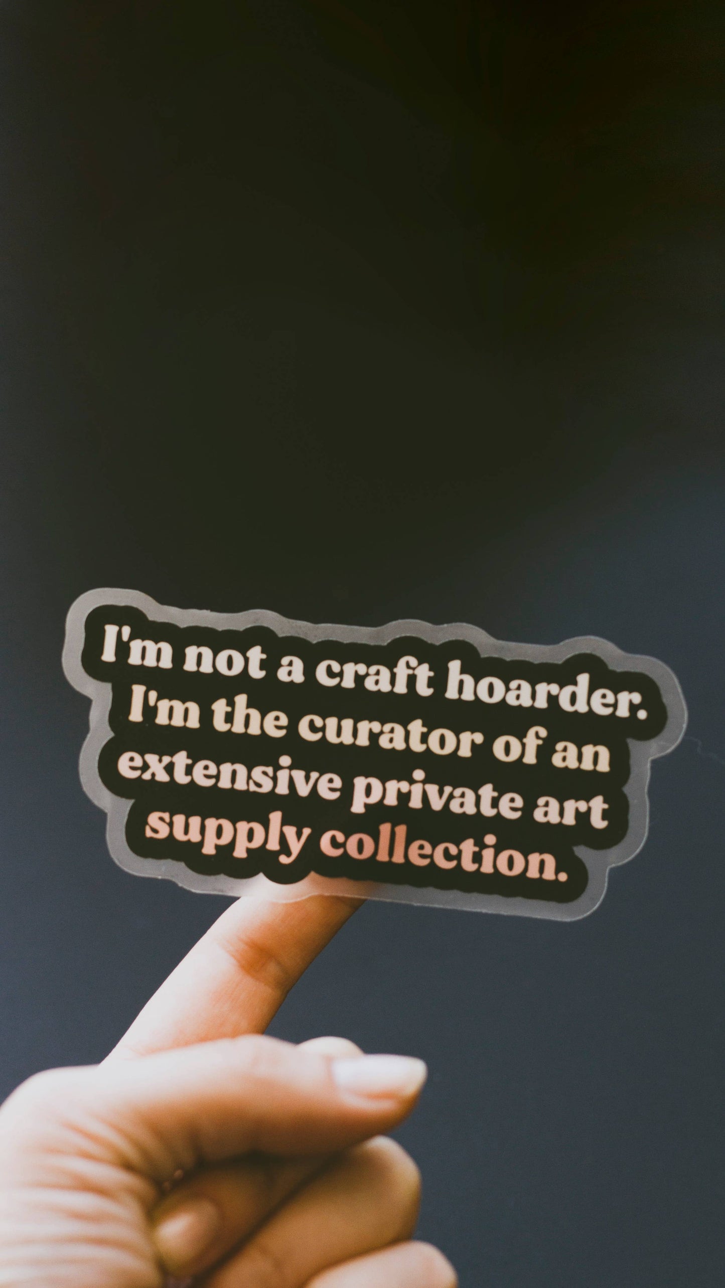 Curator of Art Matte Sticker